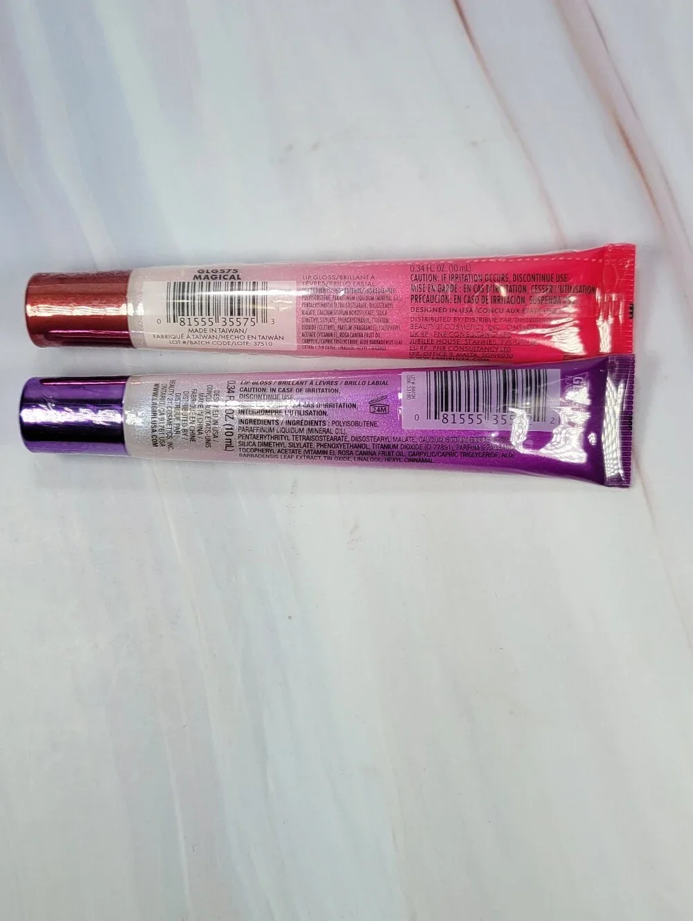 L.A. Girl Glazed Lippie Lip Serum & Holographic Gloss Topper Bundle NEW!
